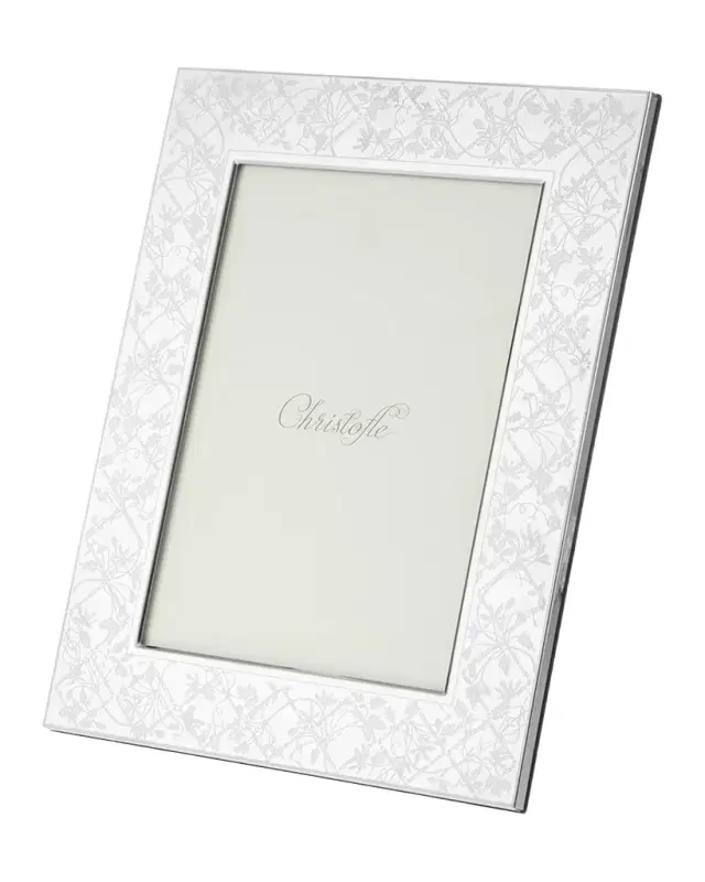 Christofle Les Fables Stainless Steel Frame, 5" x 7"