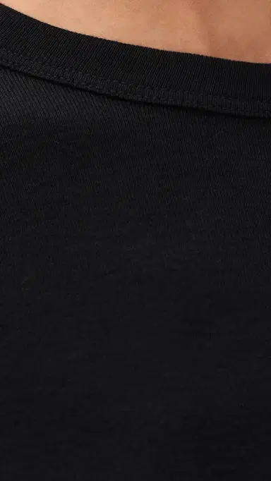 Vince Essential Crew Tee Black | Thumbnail 6