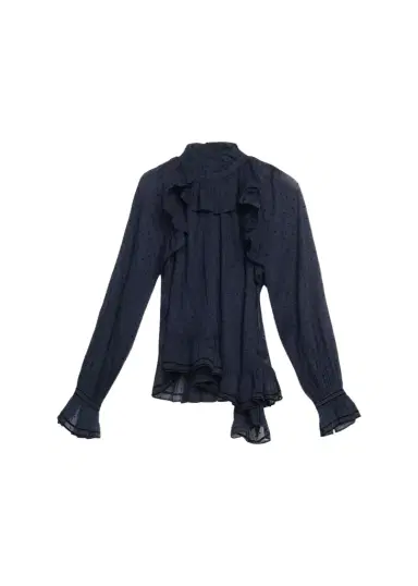 Ulla Johnson Marcella Long-Sleeve Asymmetric Cotton Blouse | Thumbnail 1