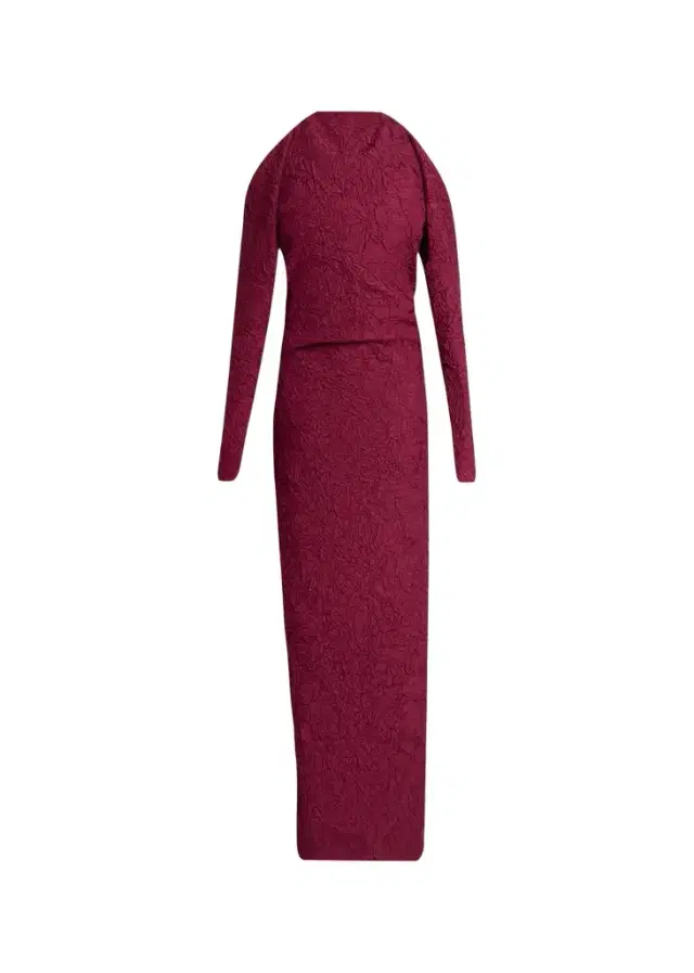 Proenza Schouler Lina Crushed Silk Habotai Long-Sleeve Halter Gown