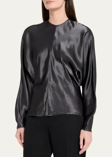 FFORME Sylvie Satin Dolman-Sleeve Top | Thumbnail 4