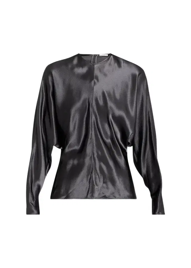 FFORME Sylvie Satin Dolman-Sleeve Top