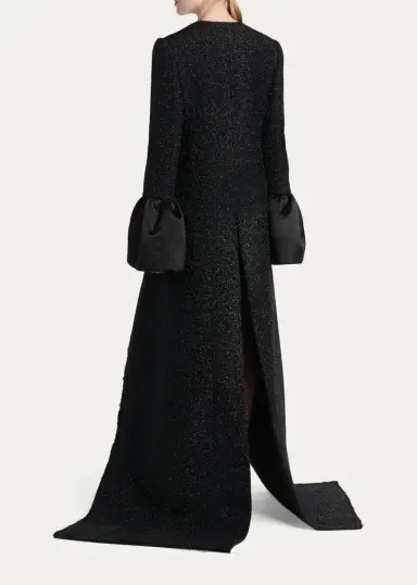 McQueen Metallic Tweed Single-Breasted Long Coat | Thumbnail 3 McQueen Metallic Tweed Single-Breasted Long Coat | Thumbnail 3