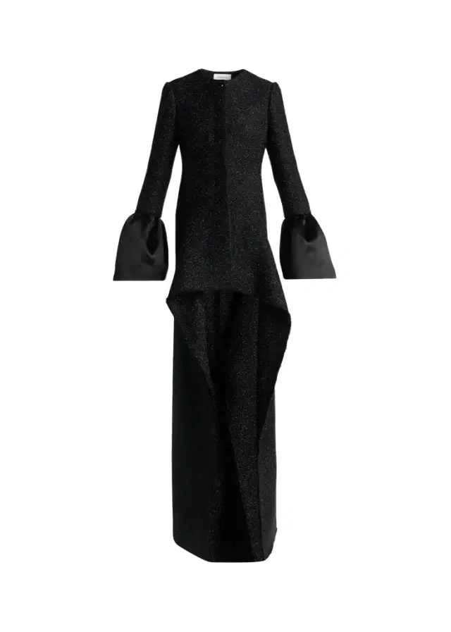 McQueen Metallic Tweed Single-Breasted Long Coat