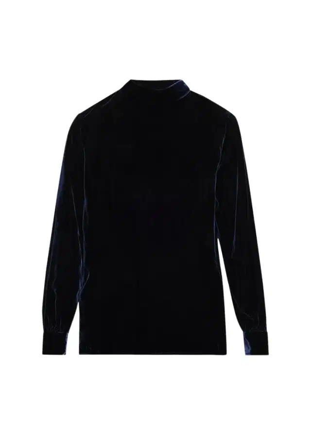 Giorgio Armani Mock-Neck Velvet Long-Sleeve Shirt