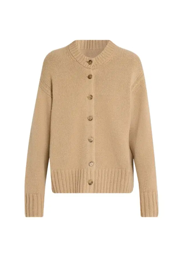 Guest In Residence Cozy Cashmere Crewneck Cardigan
