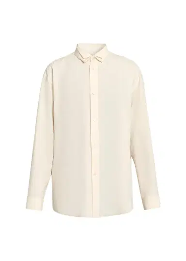 Homme Plissé Issey Miyake Men's Pleated-Collar Dress Shirt | Thumbnail 1