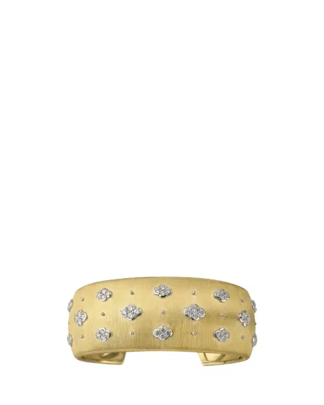 Buccellati Macri AB 18K Yellow Gold Diamond Cuff