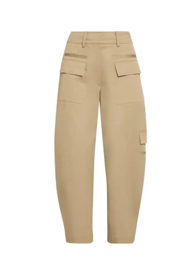 Proenza Schouler Talla Barrel-Leg Cotton Cargo Pants