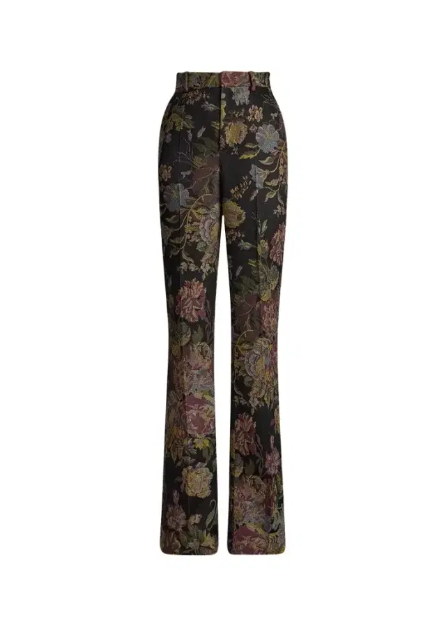 Ralph Lauren Collection Wrigley II Floral Jacquard Bootcut-Leg Pants