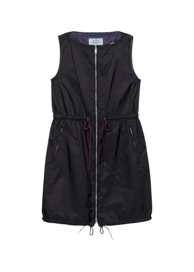 Prada Drawstring Sleeveless Mini Dress