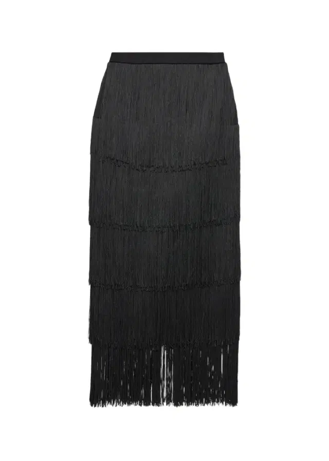 L'Agence Karolyn Fringe Midi Skirt