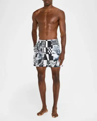 Versace Men's Medusa Collage Swim Trunks | Thumbnail 2