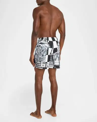 Versace Men's Medusa Collage Swim Trunks | Thumbnail 3
