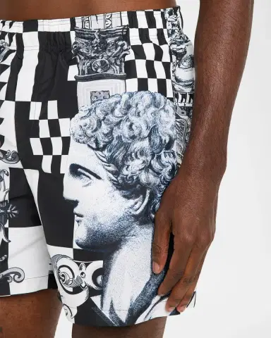 Versace Men's Medusa Collage Swim Trunks | Thumbnail 4