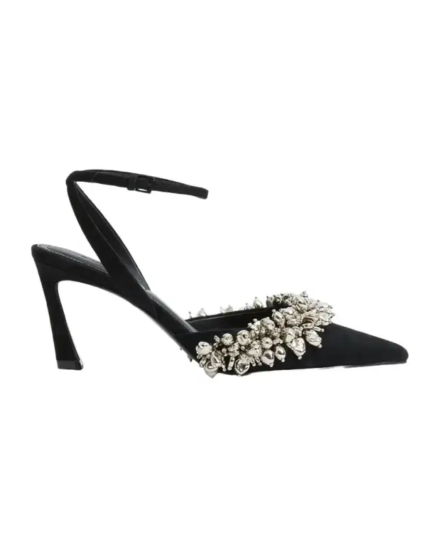 Simkhai 75mm River Embellished Suede Pumps