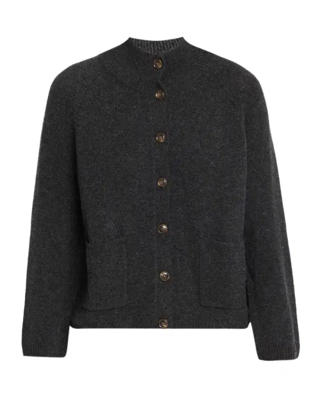 Autumn Cashmere Cashmere Mock-Neck Cardigan