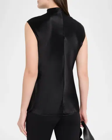 FFORME Rhea Sleeveless Hammered Satin Top | Thumbnail 3