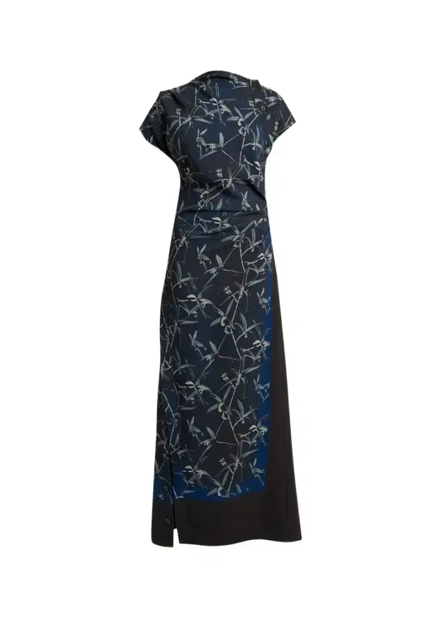 Proenza Schouler Anais Floral-Print Gathered Button-Side Maxi Dress