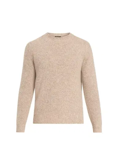 Cesare Attolini Men's Cashmere Rib-Knit Crewneck Sweater | Thumbnail 1