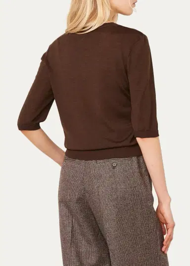 OFFICINE GÉNÉRALE Crewneck Wool-Silk Sweater | Thumbnail 3