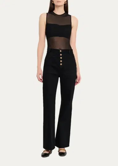 Alice + Olivia Mesh Bandeau Bodysuit | Thumbnail 2