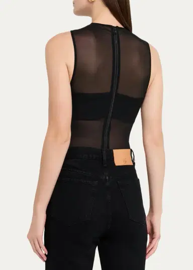 Alice + Olivia Mesh Bandeau Bodysuit | Thumbnail 3
