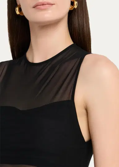Alice + Olivia Mesh Bandeau Bodysuit | Thumbnail 5