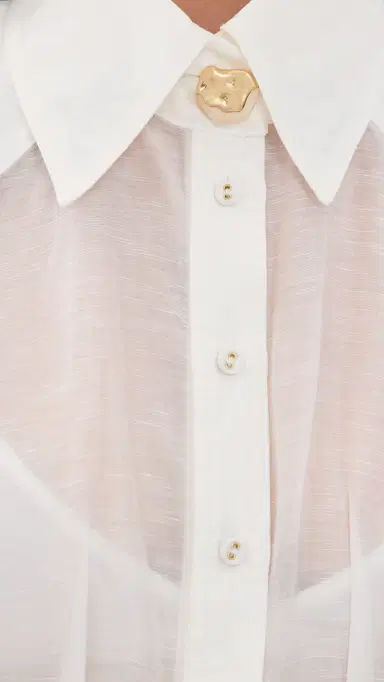Aje Rosanna Shirt Ivory 6 | Thumbnail 6