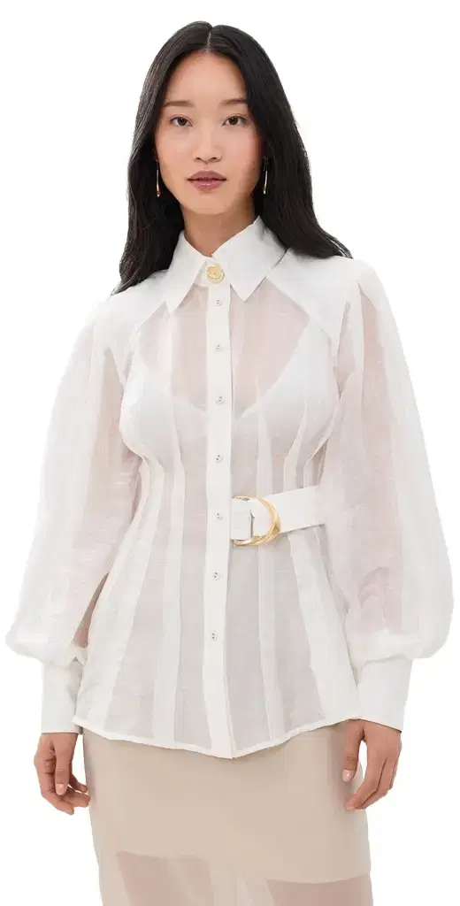 Aje Rosanna Shirt Ivory 6