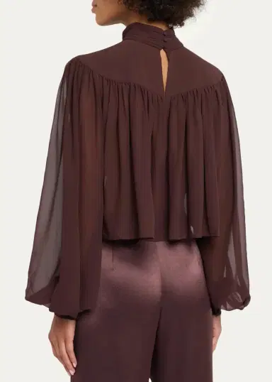Ronny Kobo Aerin Gathered Jersey Top | Thumbnail 3