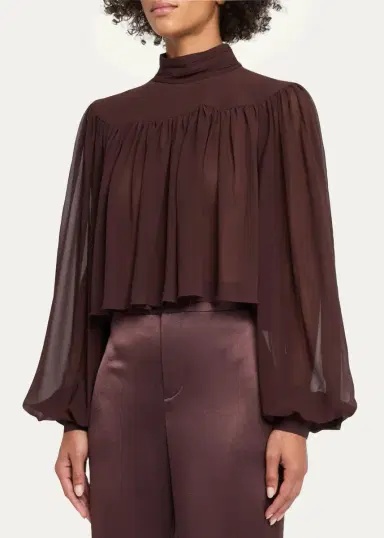 Ronny Kobo Aerin Gathered Jersey Top | Thumbnail 4
