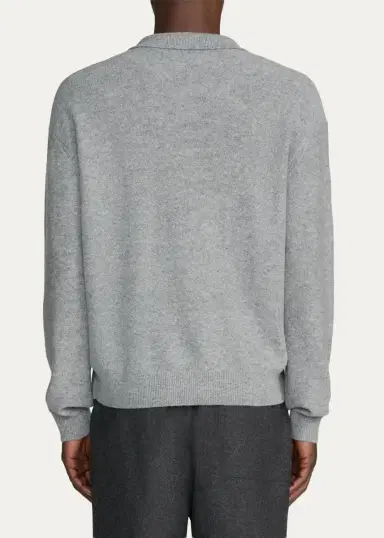 Frame Men's Boiled Wool Polo Sweater | Thumbnail 3