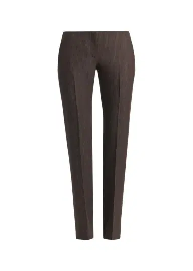 McQueen Sweetheart Ticking Striped Straight-Leg Pants | Thumbnail 1 McQueen Sweetheart Ticking Striped Straight-Leg Pants | Thumbnail 1