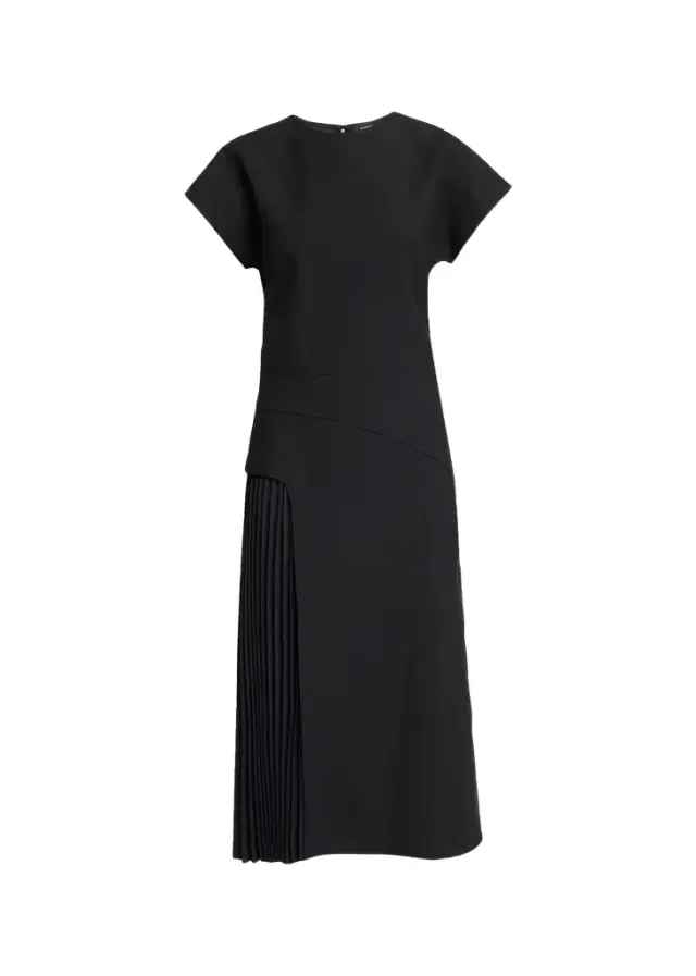 Proenza Schouler Ria Cap-Sleeve Pleated Panel Midi Dress