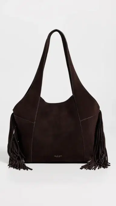 rag & bone Brayton Fringe Carryall Bag Chocolate One Size | Thumbnail 2 rag & bone Brayton Fringe Carryall Bag Chocolate One Size | Thumbnail 2