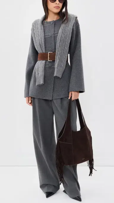 rag & bone Brayton Fringe Carryall Bag Chocolate One Size | Thumbnail 3 rag & bone Brayton Fringe Carryall Bag Chocolate One Size | Thumbnail 3