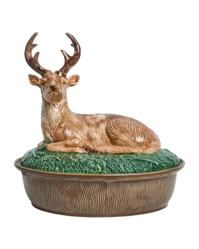 Juliska Forest Walk Stag Baker with Lid, 3.1 Quarts