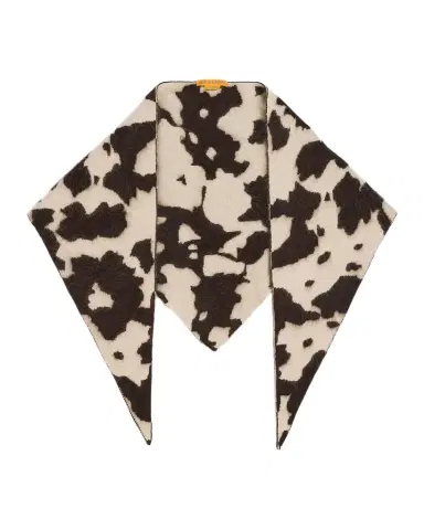 Guest In Residence Grizzly Cowhide Wild Rag Cashmere Scarf | Thumbnail 1