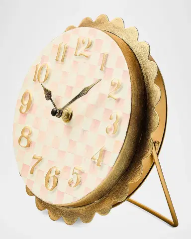 MacKenzie-Childs Checked Metal Clock | Thumbnail 2 MacKenzie-Childs Checked Metal Clock | Thumbnail 2