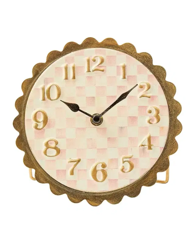 MacKenzie-Childs Checked Metal Clock
