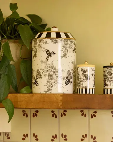 MacKenzie-Childs Bee Toile Ceramic Canister | Thumbnail 3