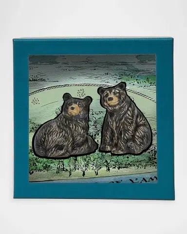 Juliska Clever Creatures Black Bear Salt & Pepper Shakers Set | Thumbnail 2