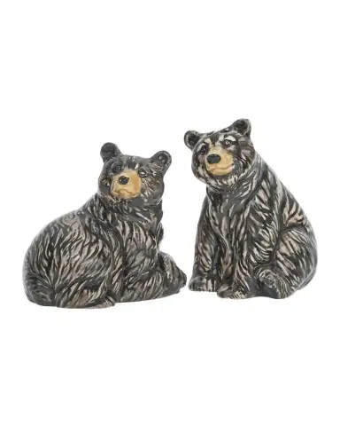 Juliska Clever Creatures Black Bear Salt & Pepper Shakers Set | Thumbnail 1