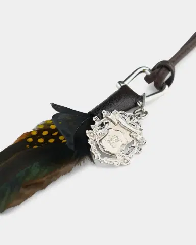 Ralph Lauren Leather & Feather Bag Charm | Thumbnail 4
