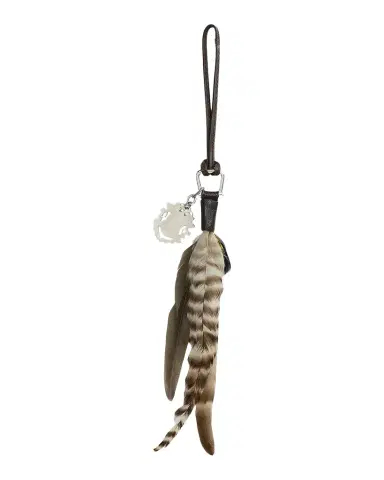Ralph Lauren Leather & Feather Bag Charm | Thumbnail 1