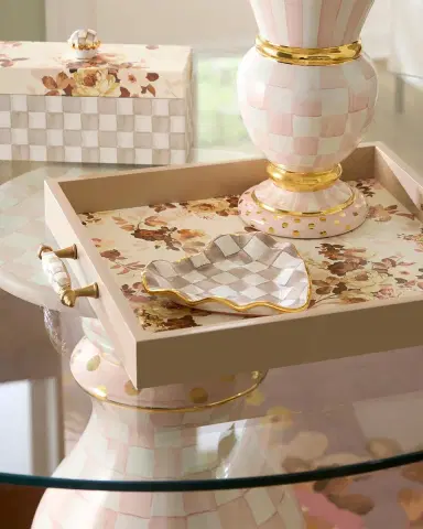 MacKenzie-Childs Mocha Check Ceramic Dish | Thumbnail 3