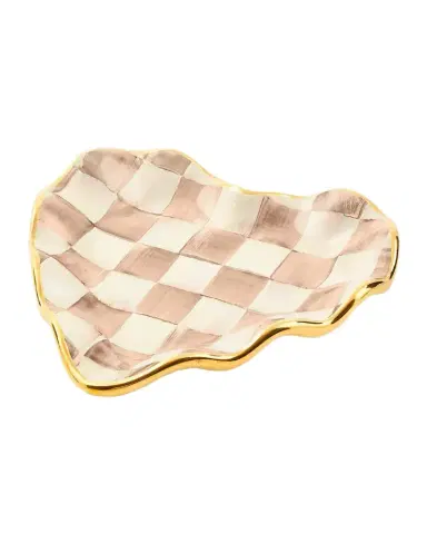 MacKenzie-Childs Mocha Check Ceramic Dish | Thumbnail 1