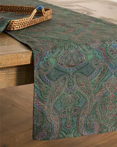 Juliska Paisley Table Runner, 18" x 90" | Thumbnail 2 Juliska Paisley Table Runner, 18" x 90" | Thumbnail 2