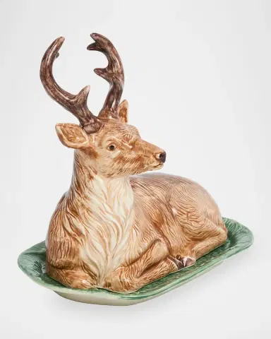 Juliska Forest Walk Stag Butter Dish | Thumbnail 3